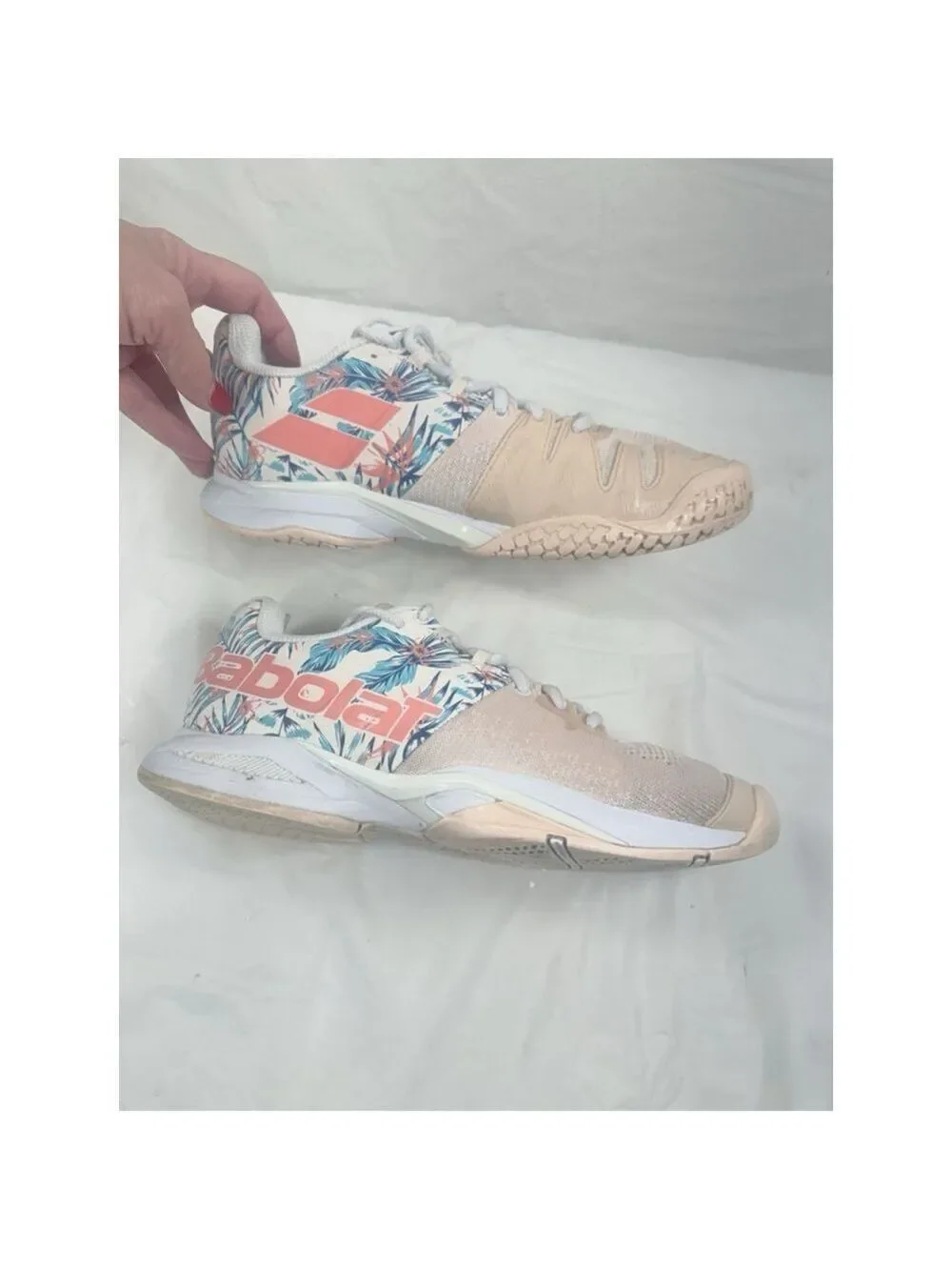 Babolat Womens Propulse Blast Peach Lace Up Running Shoes Size 8